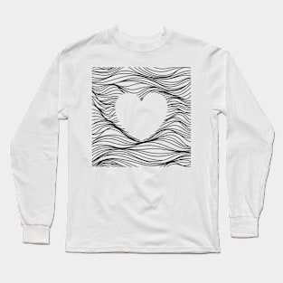 Heart Waves Long Sleeve T-Shirt